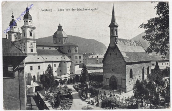 Salzburg, Blick von der Maximuskapelle