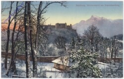 Salzburg, Wintermotiv am Kapuzinerberg