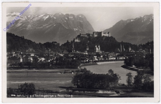 Salzburg, g.d. Tennengebirge und Paß Lueg