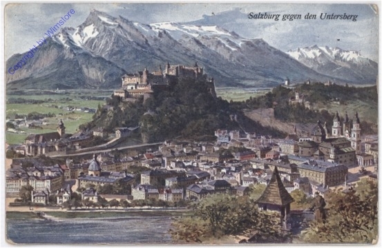 Salzburg, gegen den Untersberg