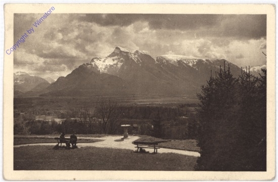 Salzburg, Aussicht v.d. Richterhöhe gegen Untersberg
