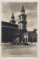 Salzburg, Dom und Residenzbrunnen