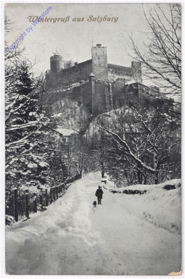 ak197928 Salzburg, Wintergruß