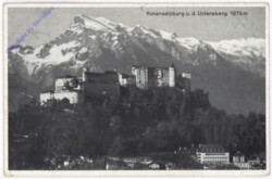 Salzburg, Hohensalzburg u.d. Untersberg