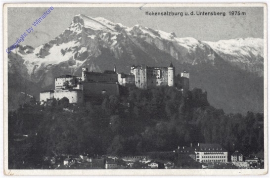 ak197938 Salzburg, Hohensalzburg u.d. Untersberg