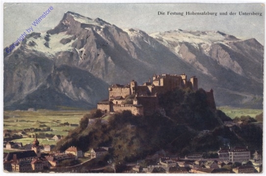 ak197939 Salzburg, Hohensalzburg u.d. Untersberg
