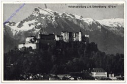 Salzburg, Hohensalzburg, u.d. Untersberg