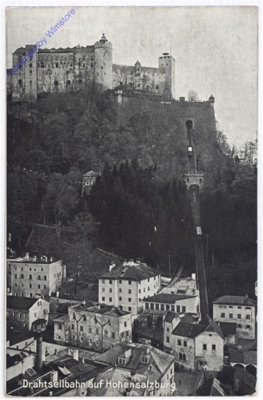 ak197962 Salzburg, Hohensalzburg, Drahtseilbahn