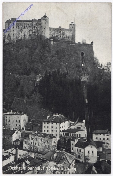 ak197971 Salzburg, Hohensalzburg, Drahtseilbahn