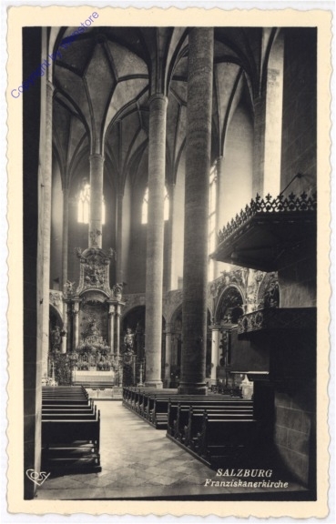 Salzburg, Franziskanerkirche, Kircheninneres