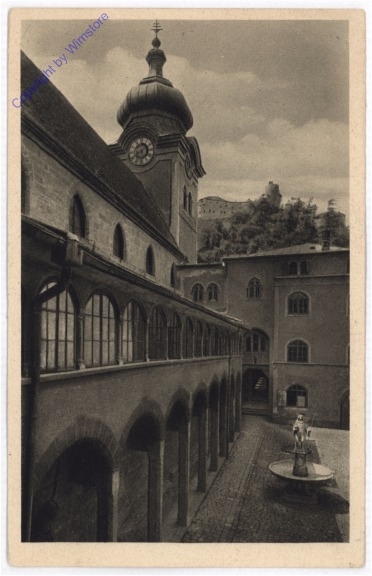 ak197998 Salzburg, Kloster Nonnberg, Klosterhof