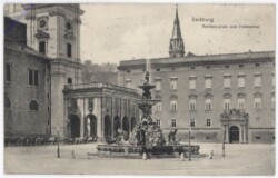 Salzburg, Residenzplatz und Hofbrunnen