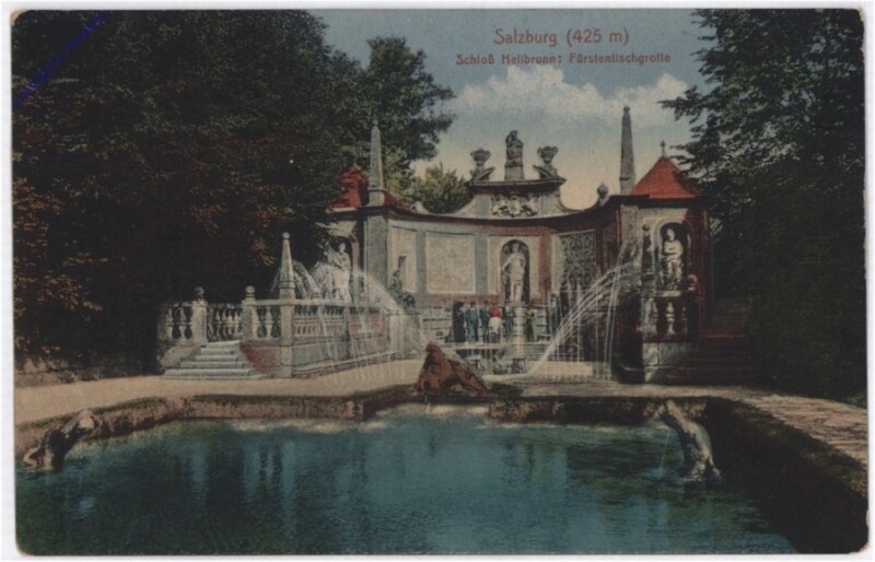 Salzburg, Schloss Hellbrunn, Fürstentischgrotte
