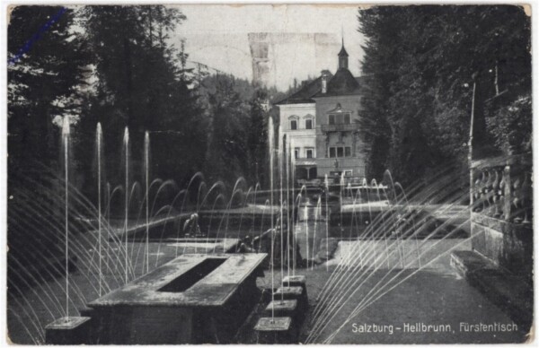 Salzburg, Schloss Hellbrunn, Fürstentisch