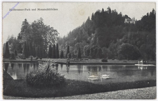 Salzburg, Schloss Hellbrunn, Park und Monatsschlößchen