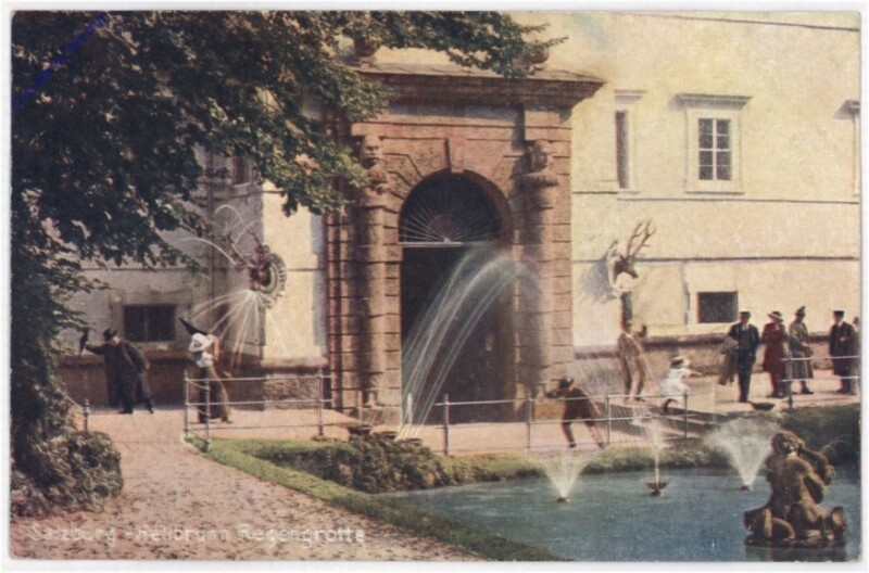 Salzburg, Schloss Hellbrunn, Regengrotte