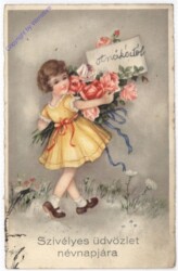 ak198119 Mädchen mit Rosen