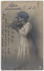 Dame mit Korb