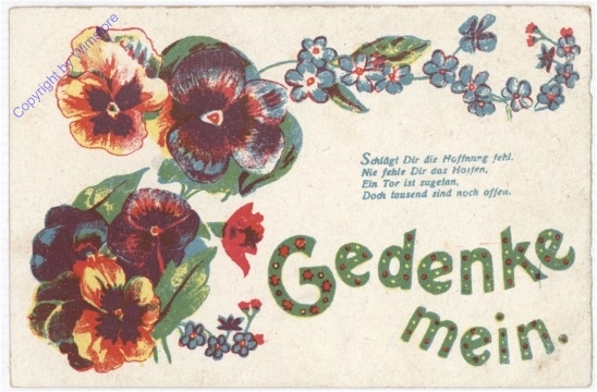 Gedenke mein...