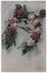 Blumenhufeisen mit zwei Händen