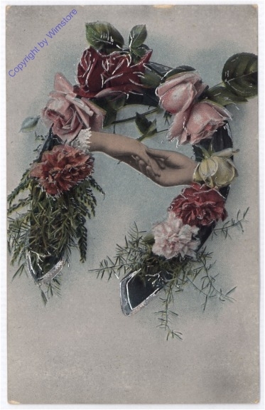Blumenhufeisen mit zwei Händen