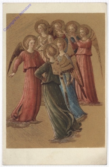 Gruppe musikalischer Engel