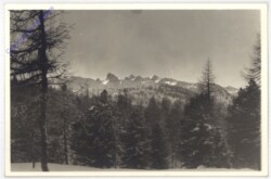ak198273 Blick auf die verschneiten Berge