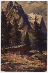 ak198292 Hütte im Gebirge