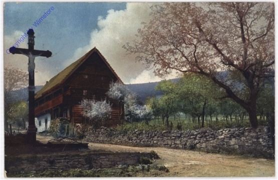 ak198314 Kreuz vorm Haus