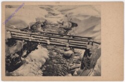ak198389 Verschneite Bachbrücke