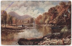 ak198530 Blick vom Flussufer