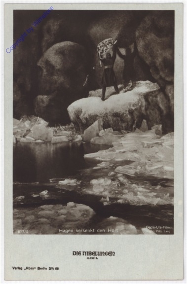 Die Nibelungen, II. Teil, Hagen versenkt den Hort, Ross 677/5