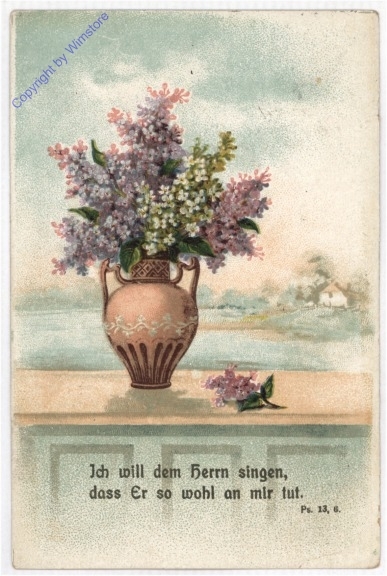 Flieder mit Vers