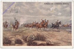 Auffahren der verbündeten Artillerie