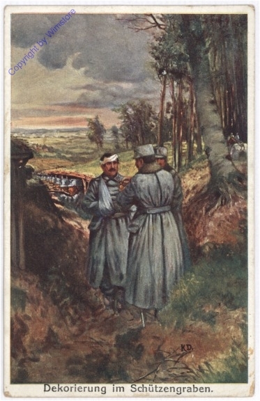 Dekorierung im Schützengraben