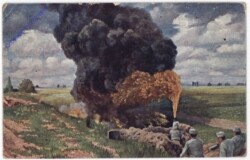 Flammenwerfer auf dem russischen Kriegsschauplatz