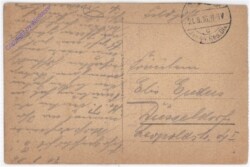 Wirkung einer Granate auuf dem westlichen Kriegsschauplatz