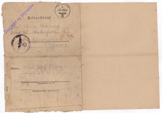 ak198929 Feldpostbrief aus 1941