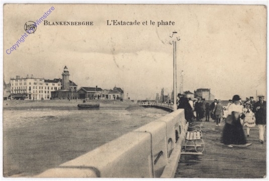 ak198988 Blankenberghe, L'Estacade et le phare