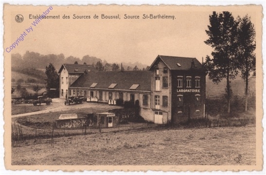 Source St-Barthelemy, Etablissement des Sources de Bousval