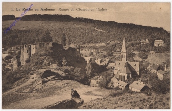La Roche en Ardenne, Ruines du Chateau et l'Eglise
