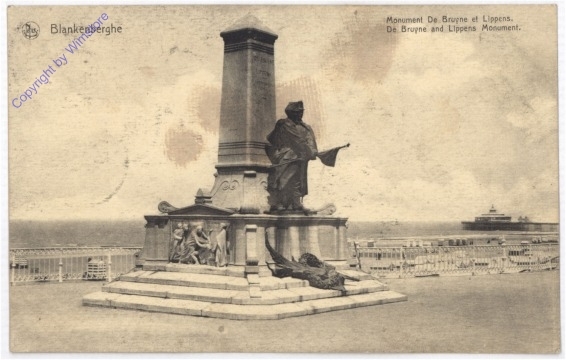 ak199044 Blankenberghe, Monument De Bruyne et Lippens