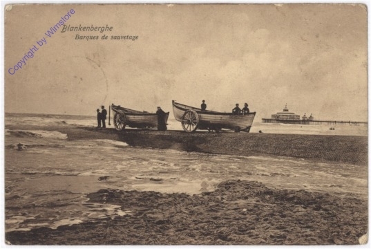 ak199046 Blankenberghe, Barques de sauvetage