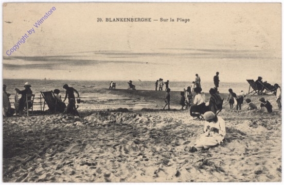 ak199080 Blankenberghe, Sur la Plage