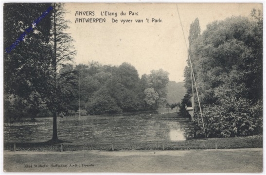 ak199084 Antwerpen, L'Etang du Parc