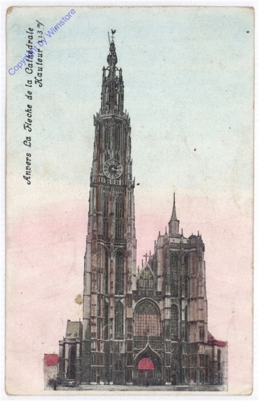 ak199087 Antwerpen, Le Fleche de la Cathedrale Hauteur