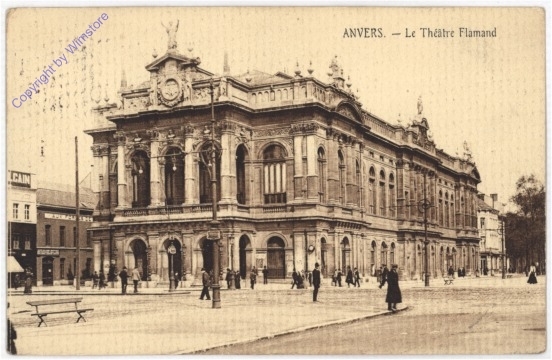 ak199098 Antwerpen, Le Theatre Flamand