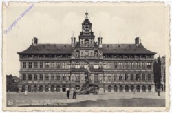 ak199138 Antwerpen, Stadhuis en Fontein Brabo