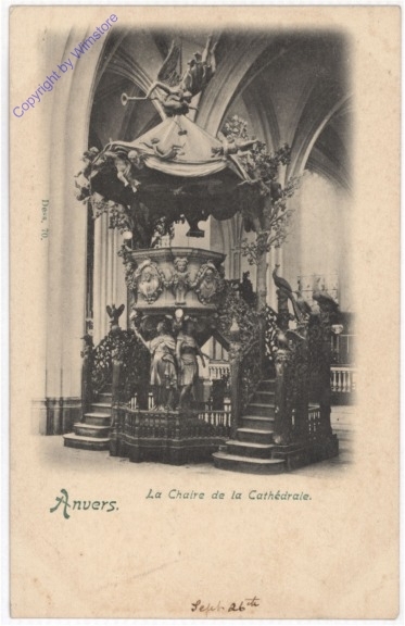 ak199147 Antwerpen, La Chaire de la Cathedrale