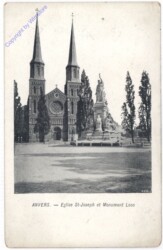 ak199167 Antwerpen, Eglise St-Joseph et Monument Loos